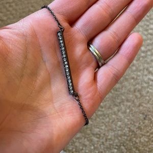 Faux diamond necklace